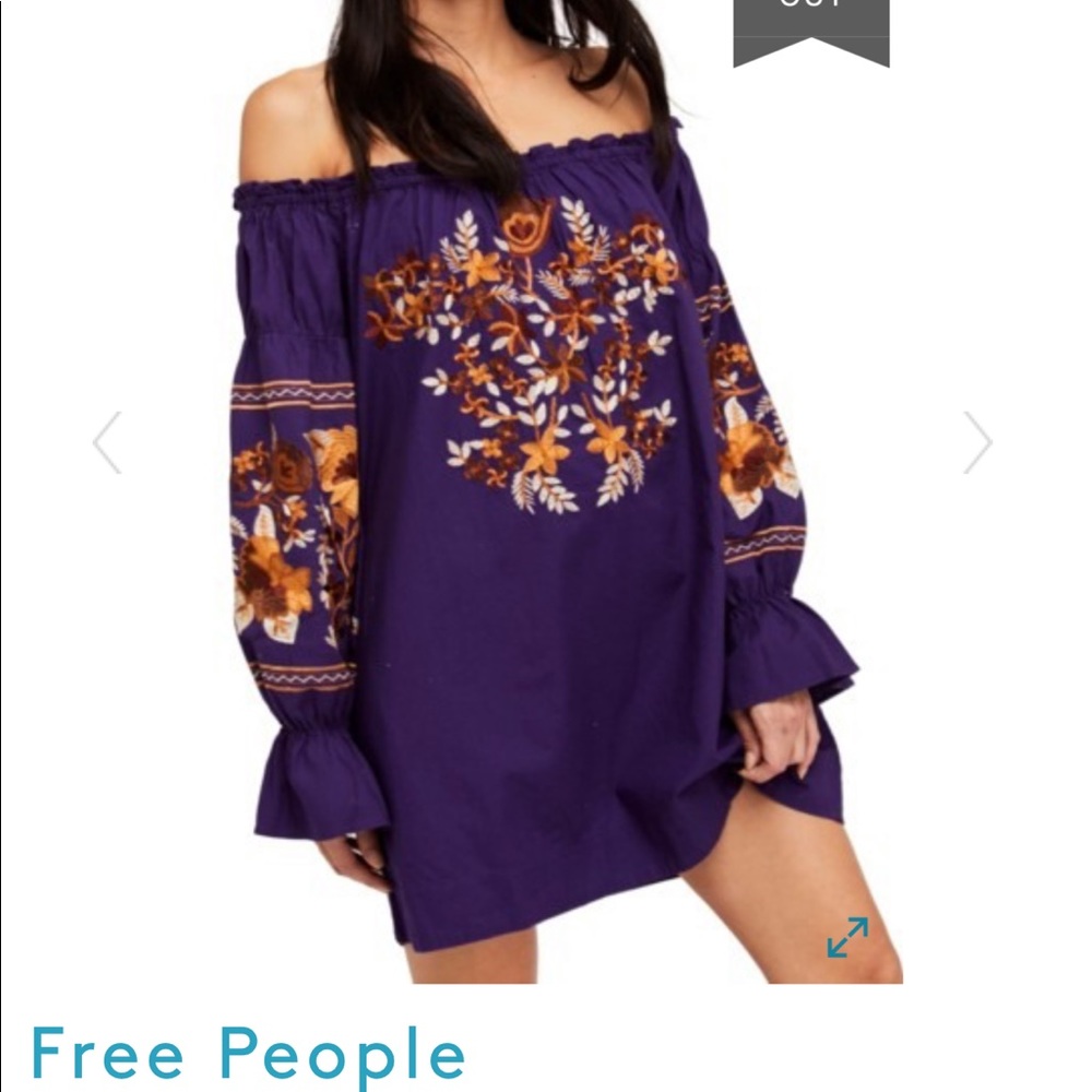 Free People Shift Dress off the shoulder